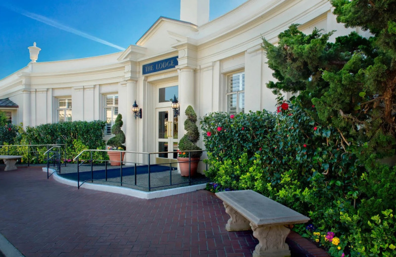 Exterior view of The Lodge at Pebble Beach.