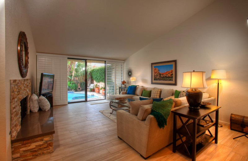 Rental living room at Sundance Villas.