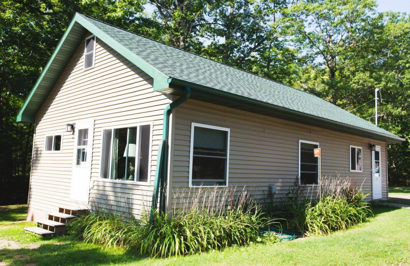 Cabin exterior at Mission Springs Resort.