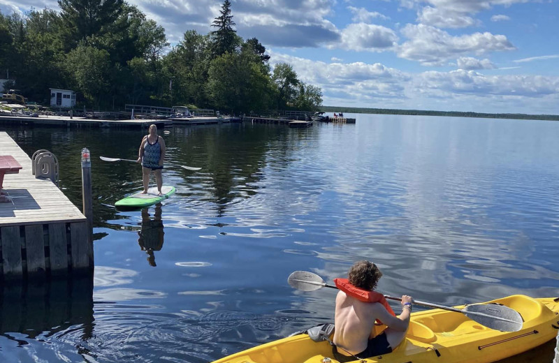 Kayaking at Pine Tree Cove Resort.