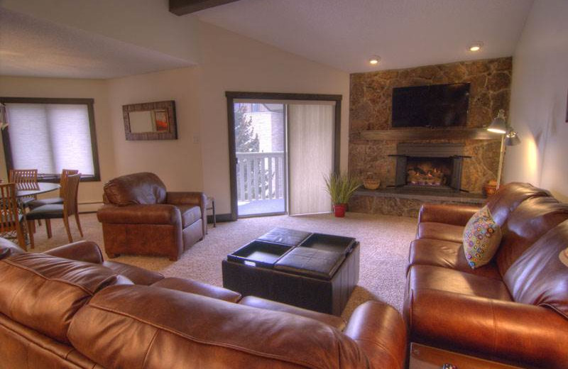 Rental living room at Westwind at Vail.