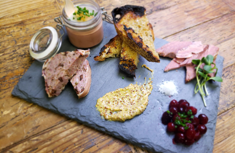 Farm to table dining at the Four Columns Inn.