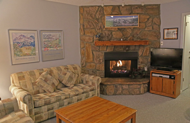 Guest living room at Range View Rentals.