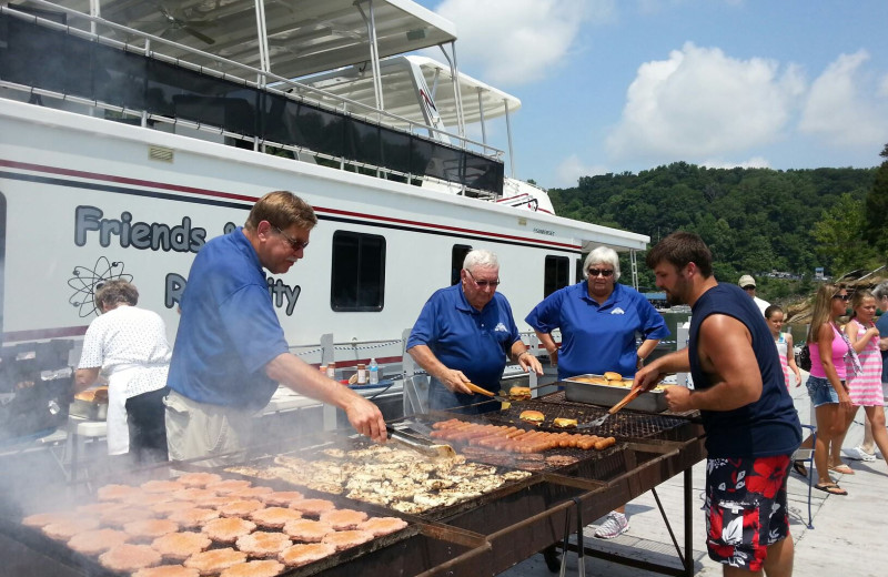 BBQ at Jamestown Resort and Marina.