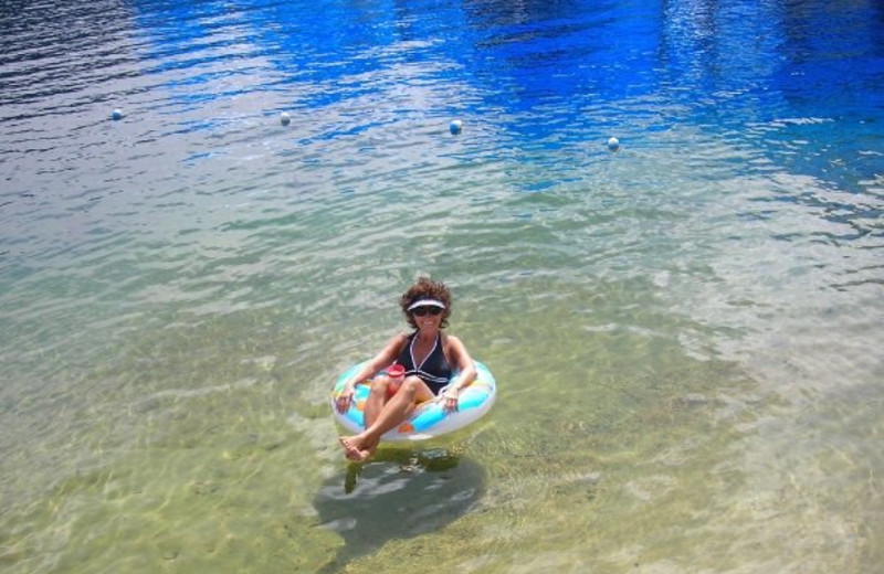 Swimming at Blue Diamond Marina & Resort.