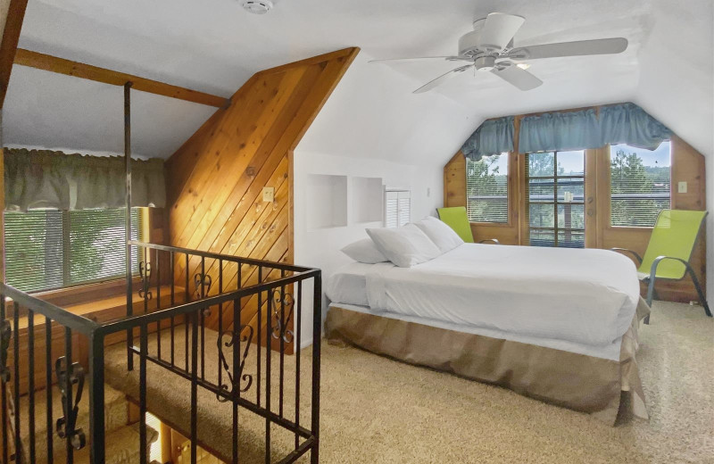 Rental bedroom at Family Time Vacation Rentals.