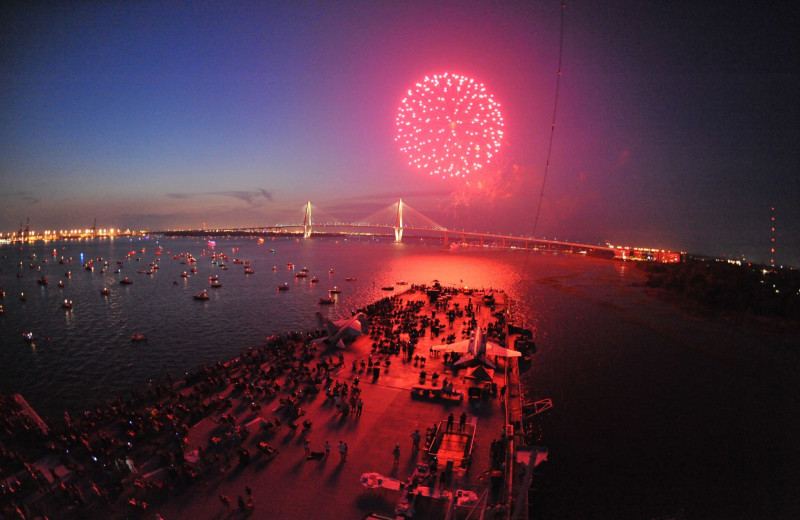 Fireworks near Island Realty.