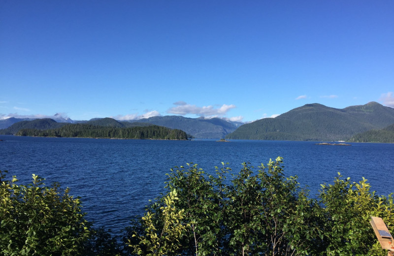 Lake view at Alaska's Big Salmon Lodge.
