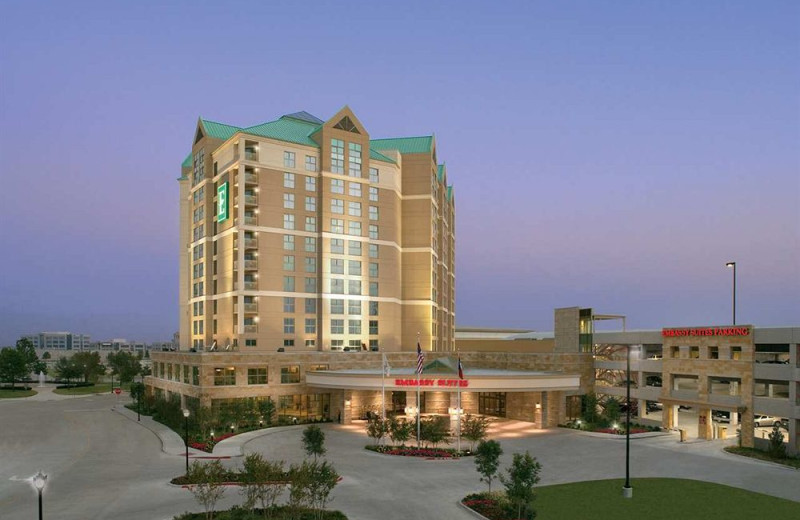 Exterior view of Embassy Suites Dallas.