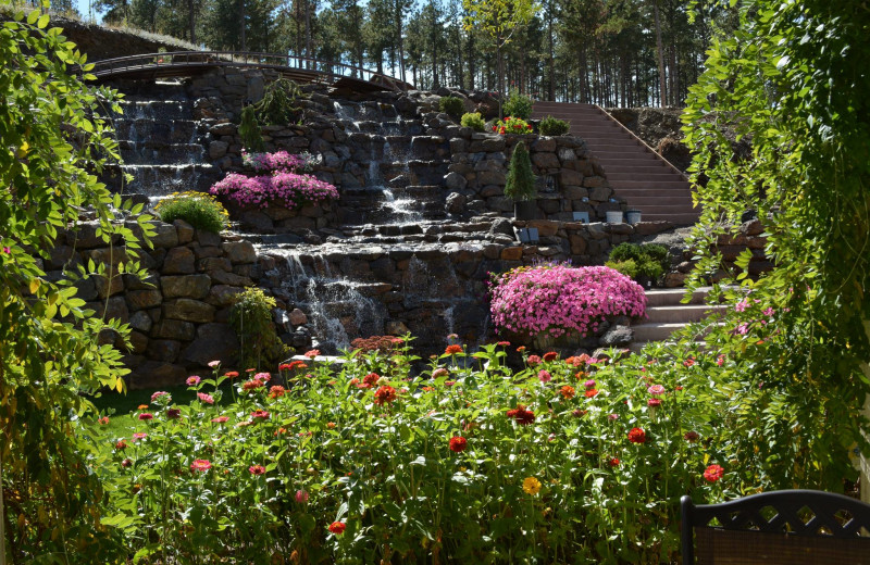 Waterfall at Summer Creek Inn & Spa.