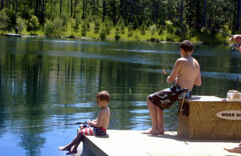 Fishing at Mill Point Resort.