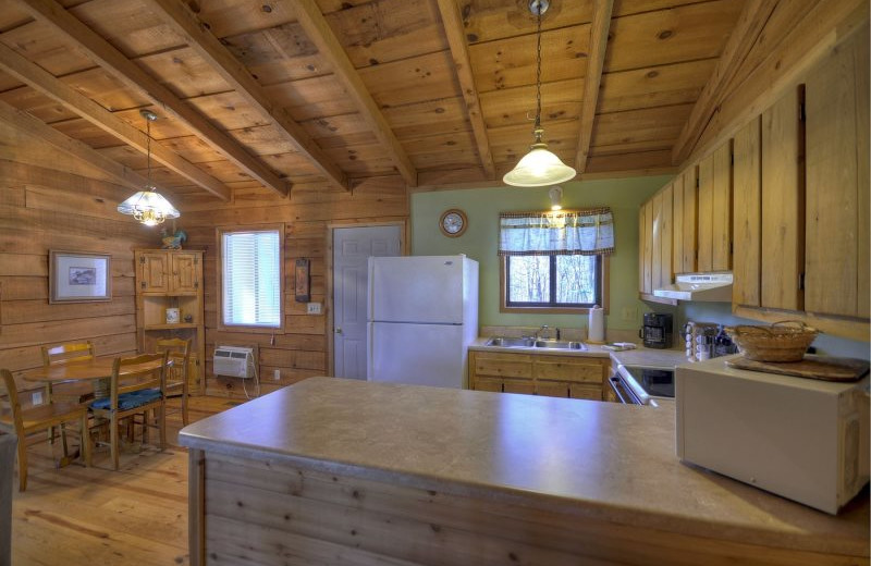 Rental kitchen at North Georgia Vacation Spots.