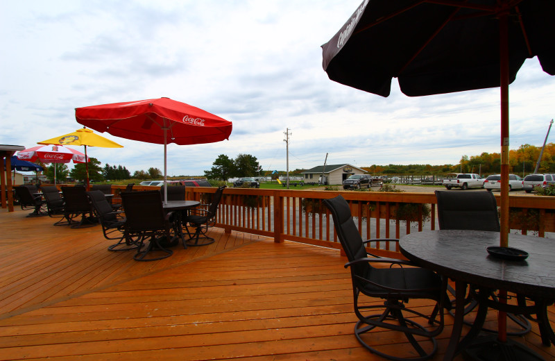 Patio view at Cyrus Resort.