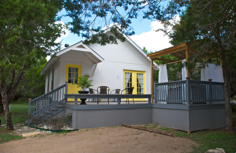 Cottage exterior at Cypress Creek Cottages.