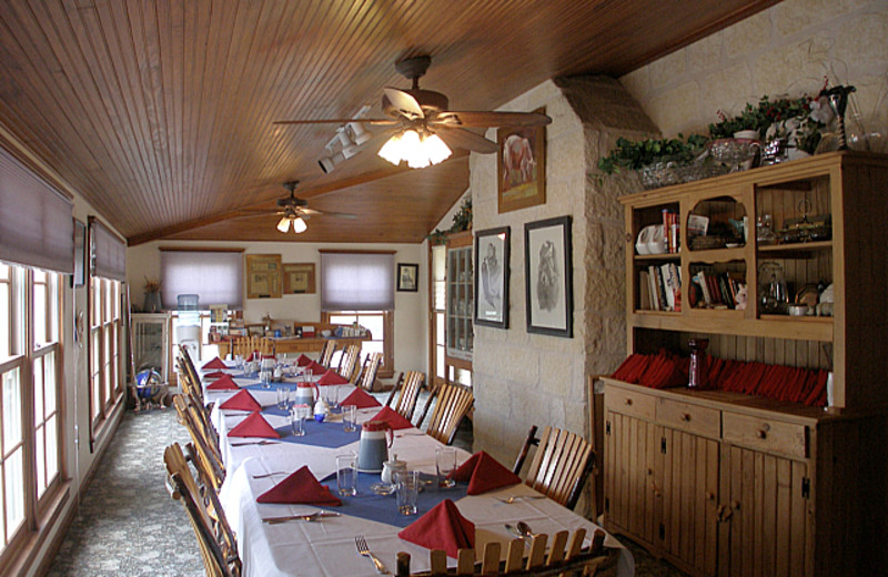 Dining room at Full Moon Inn.