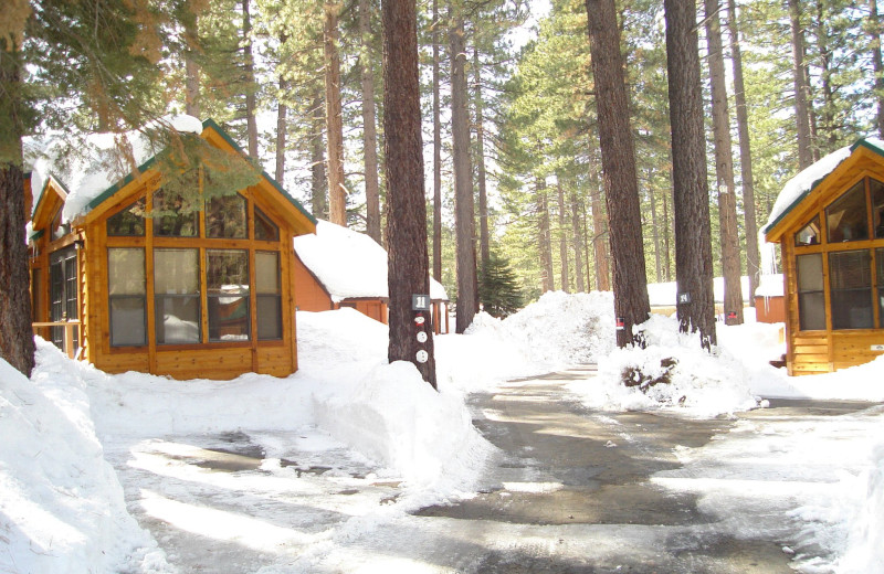 Exterior view of Cedar Pines Resort.