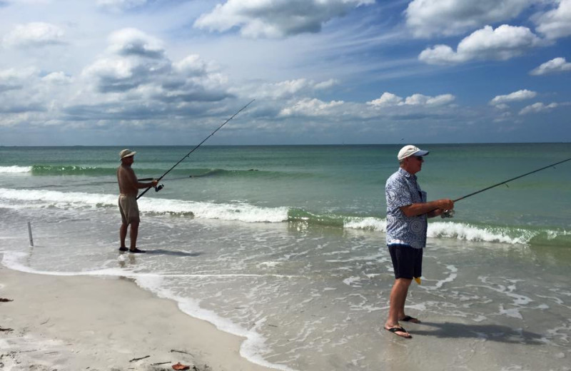 Fishing at Shoreline Island Resort.