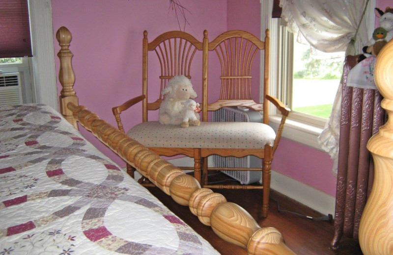 Guest room at Country Haven B&B.