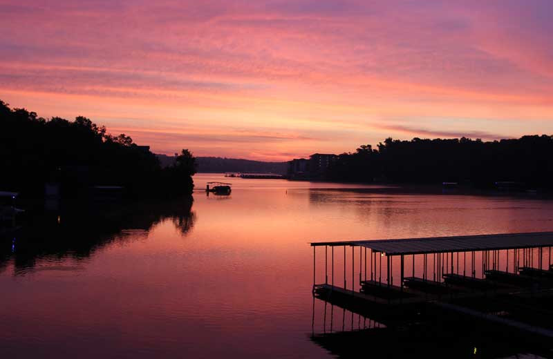 Sunset at Point Randall Resort.