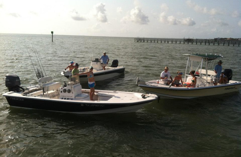 Boating at The Lighthouse Inn at Aransas Bay.