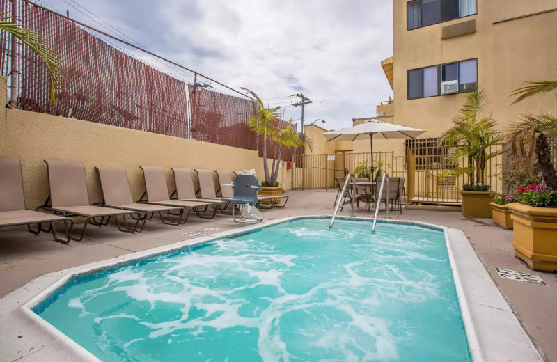 Outdoor pool at Quality Inn 