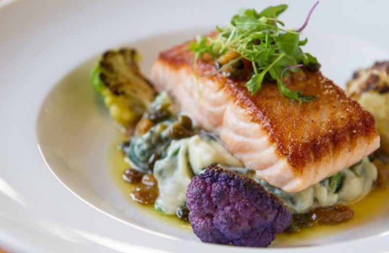 Dining at Four Columns Inn.