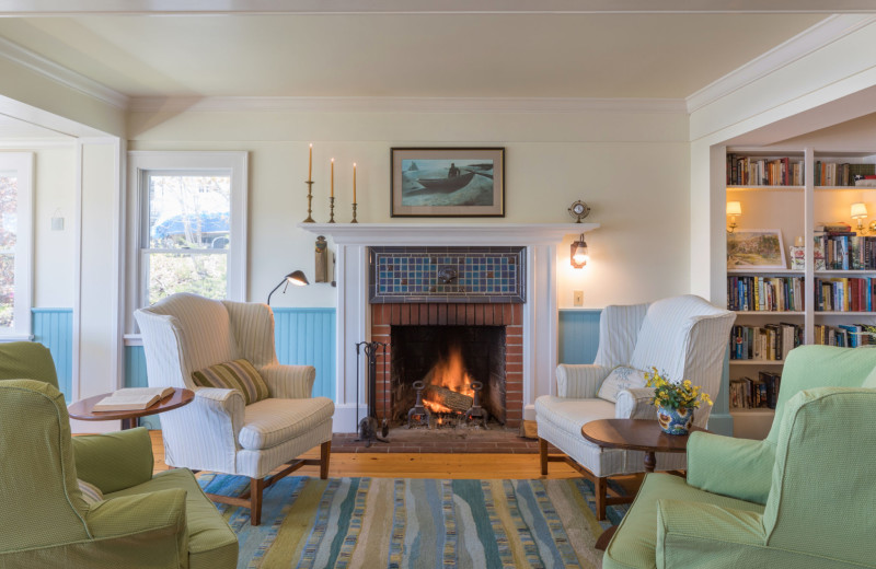 Living room at Five Gables Inn.