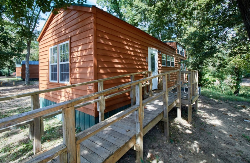 Cabin exterior at MarVal Resort.