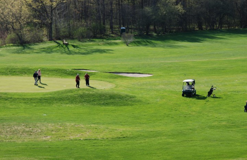 Golf course at Three Stallion Inn.