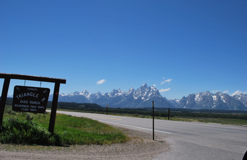 Entrance at Triangle X Ranch.