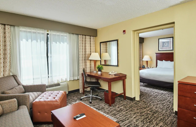 Guest room at Doubletree Hotel Princeton.