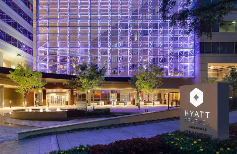 Exterior view of Hyatt Regency Greenville.