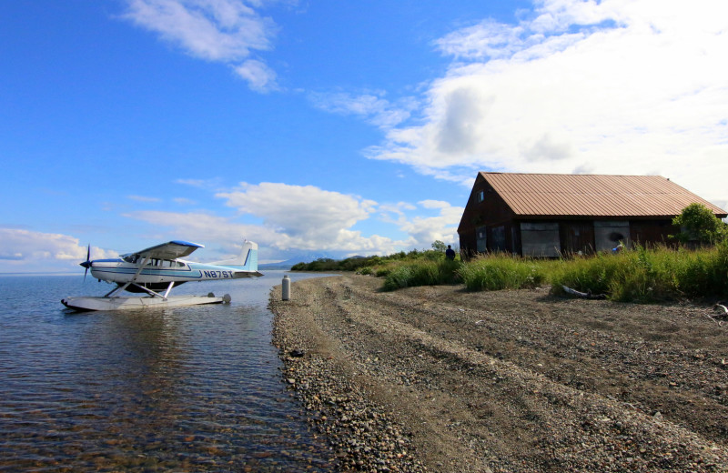 Plane at King Salmon Lodge.