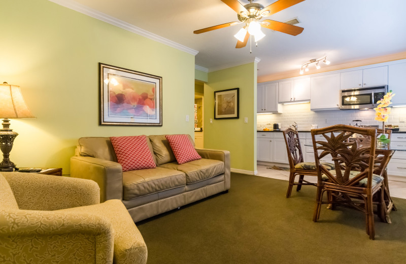 Guest room at Tropical Shores Beach Resort.