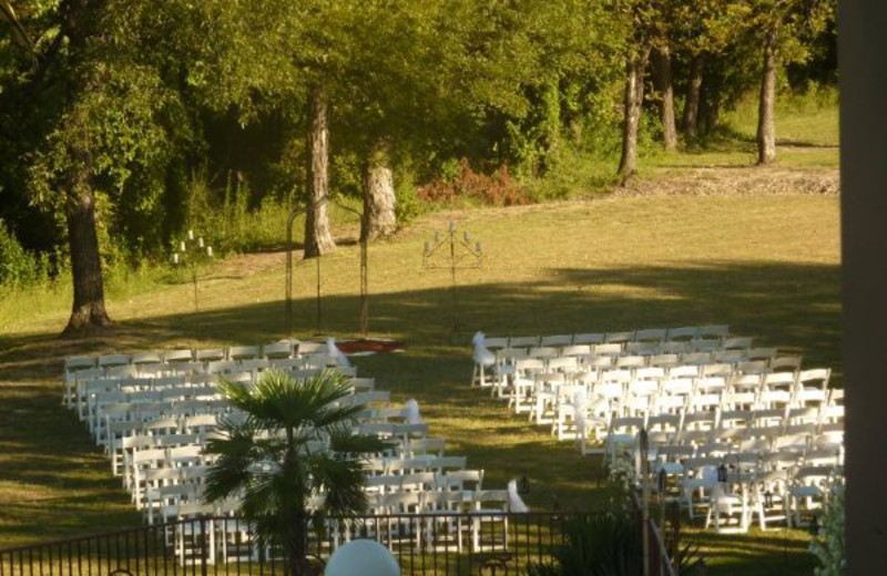 Wedding ceremony at The Inn at Circle T.