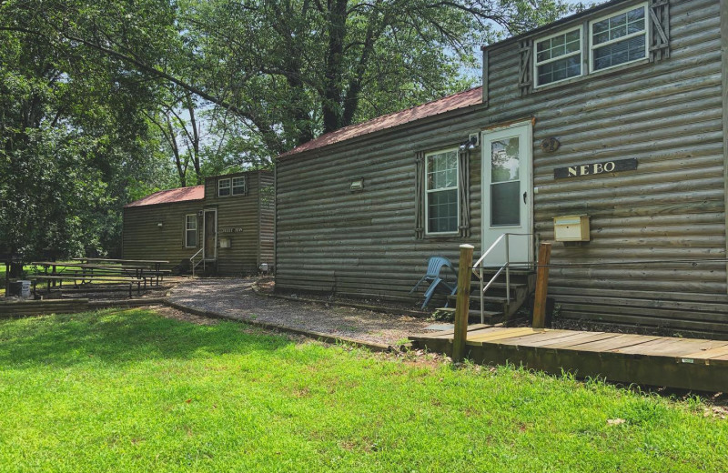 Cabin exterior at Russellville Marina 