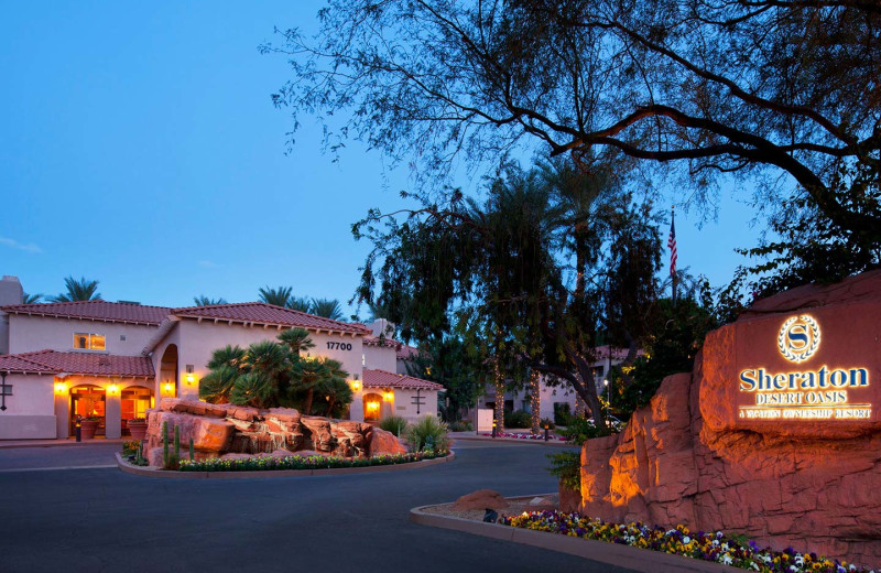 Exterior view of Sheraton's Desert Oasis.