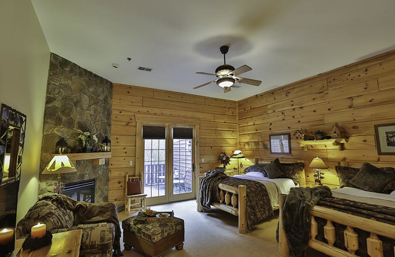 Guest room at House Mountain Inn.