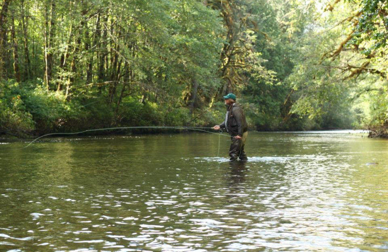 Fishing at Blackfish Lodge.