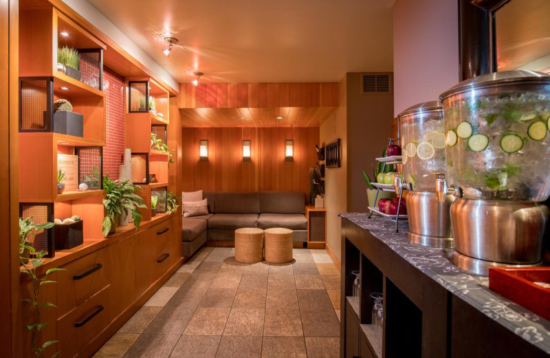 Spa lobby at Banff Caribou Lodge & Spa.