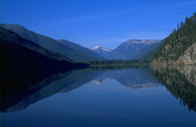 Lake at REO Rafting Resort.