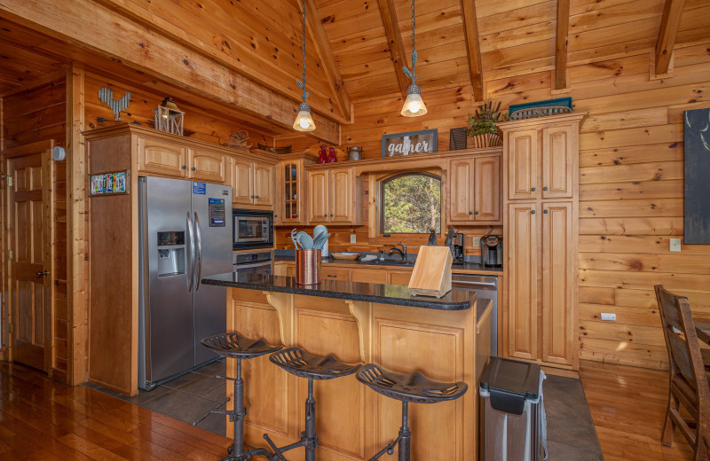 Kitchen at American Patriot Getaways - Mountain Mama.