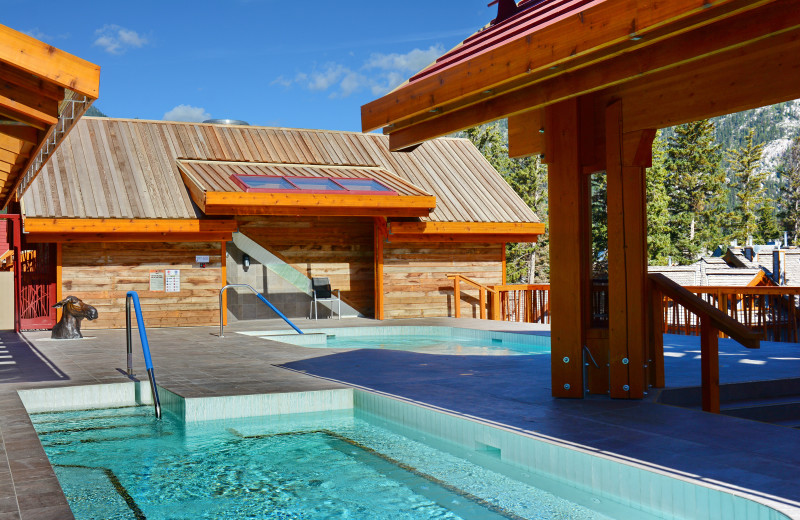 Outdoor pool at Moose Hotel & Suites.