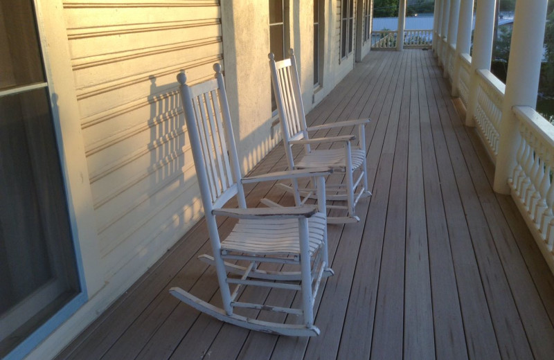 Porch view at Verandas Guest House.