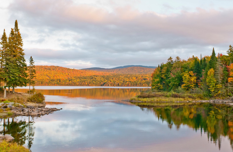 Lake view at Cabins at Lopstick.