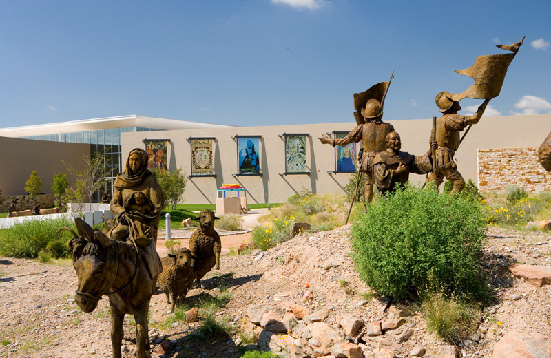 Sculptures at Hotel Albuquerque at Old Town.