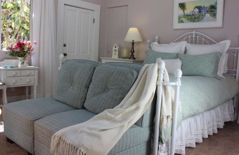 Guest room at Agate Cove Inn.