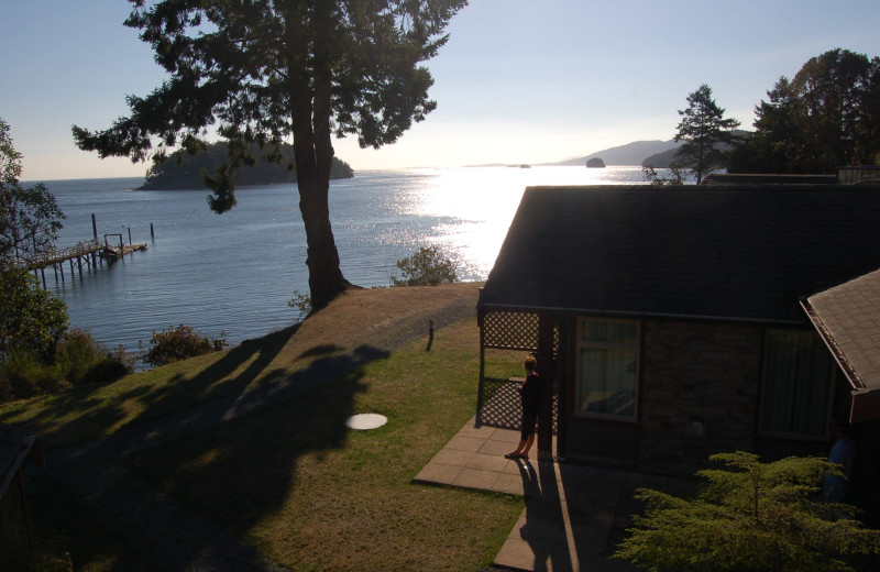 Exterior view of Mayne Island Resort and Spa.