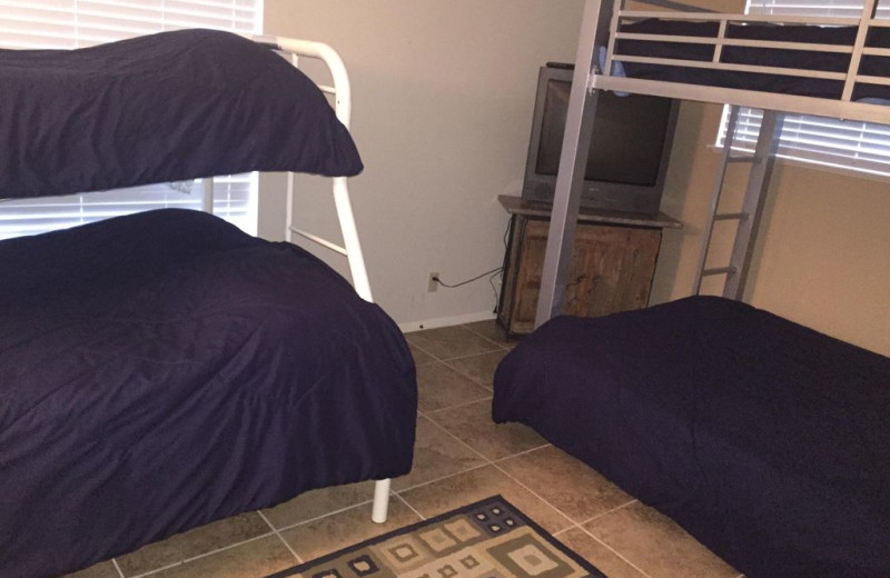 Guest room at Willows Lake House on Inn's Lake.