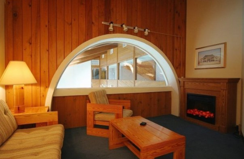 Hearth pool room at Fireside Inn & Suites at Lake Winnipesaukee.